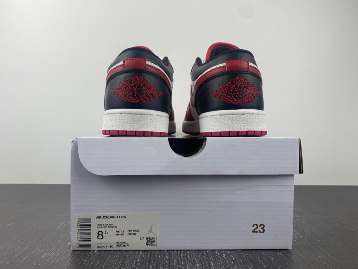 jordan 1 low reverse black toe - dc0774-160