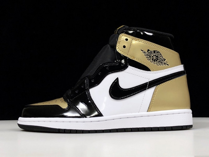 jordan 1 retro high nrg patent gold toe  861428-007