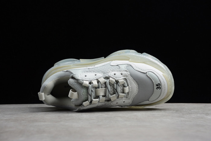 blcg triple s clear sole grey-white  544351 w09o1 1705