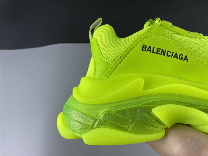 blcg sneaker triple.s.gomma fluorescent green 541624 w2ff1 3720