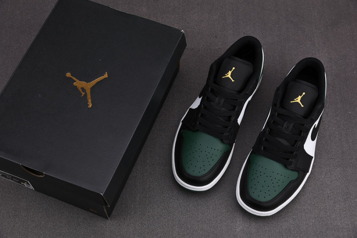 jordan 1 low green toe - 553558-371