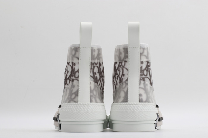 d10r b23 high top logo oblique sneakers