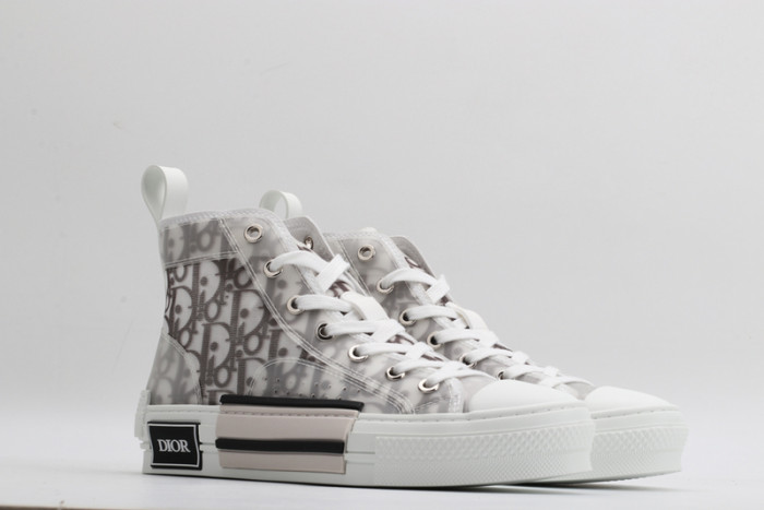 d10r b23 high top logo oblique sneakers