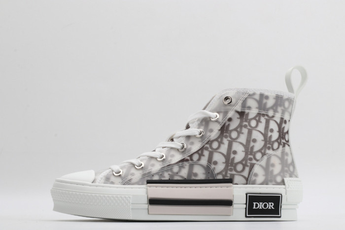 d10r b23 high top logo oblique sneakers