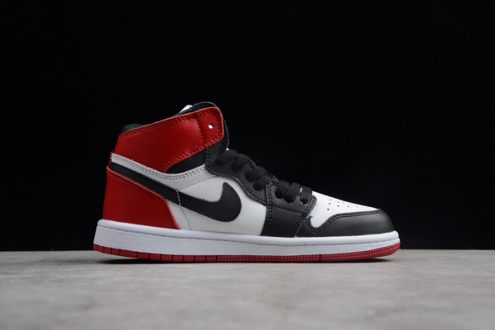 kids air jordan 1 retro black toe (2016)  555088-125