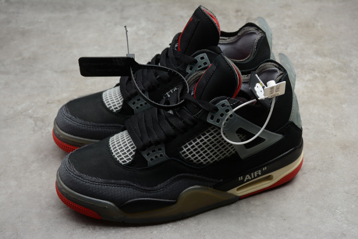 ofw x air jordan 4 “bred” cv9388-001