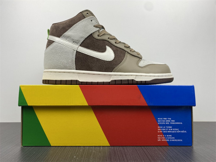 nike dunk high light chocolate - dh5348-100