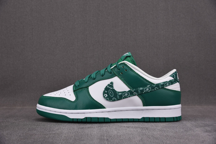 nike dunk low essential paisley pack green - dh4401-102