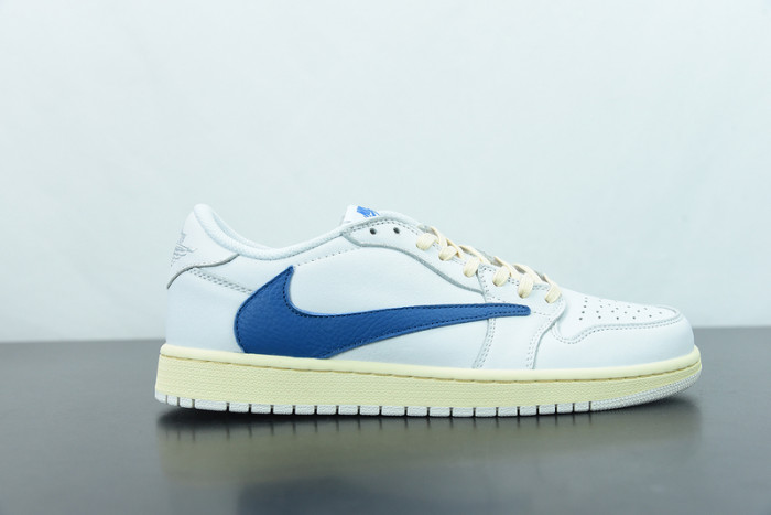 travis scott x fragment x nike air jordan 1 low cream white blue cq3277-100