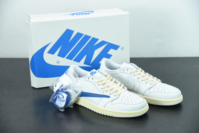 travis scott x fragment x nike air jordan 1 low cream white blue cq3277-100