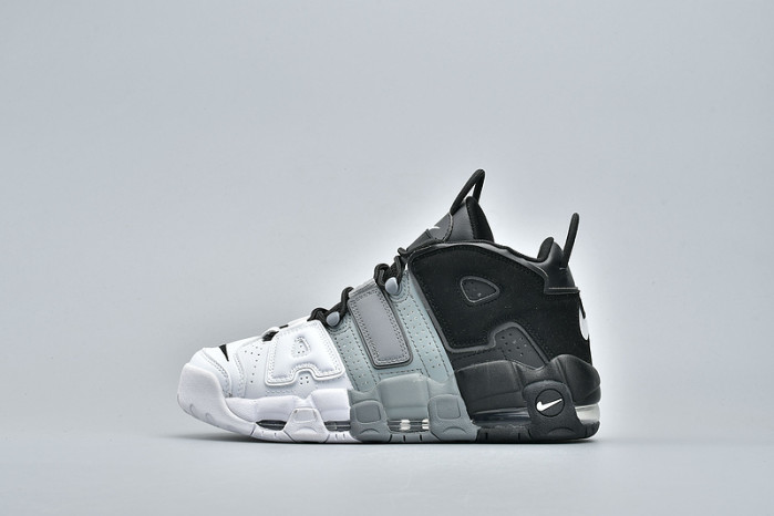 nike air more uptempo tri-color black white grey 921948-002