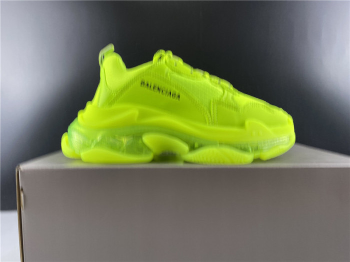 blcg sneaker triple.s.gomma fluorescent green 541624 w2ff1 3720