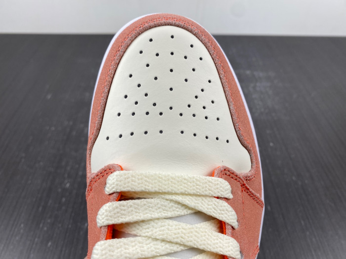 air jordan 1 mid orange suede dv1336-800