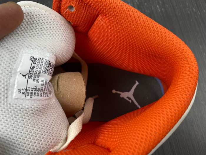 air jordan 1 mid orange suede dv1336-800