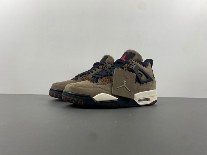 travis scott x air jordan 4 “dark mocha” aj4-882335