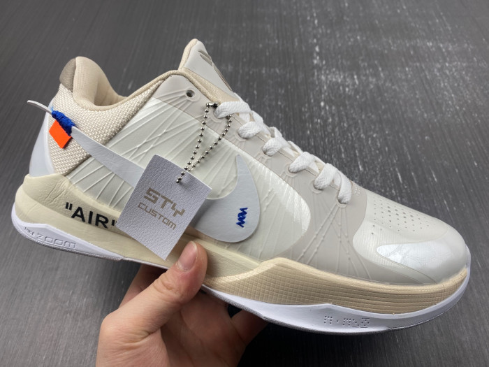 nike kobe 5 protro undefeated rice white  db4796-101