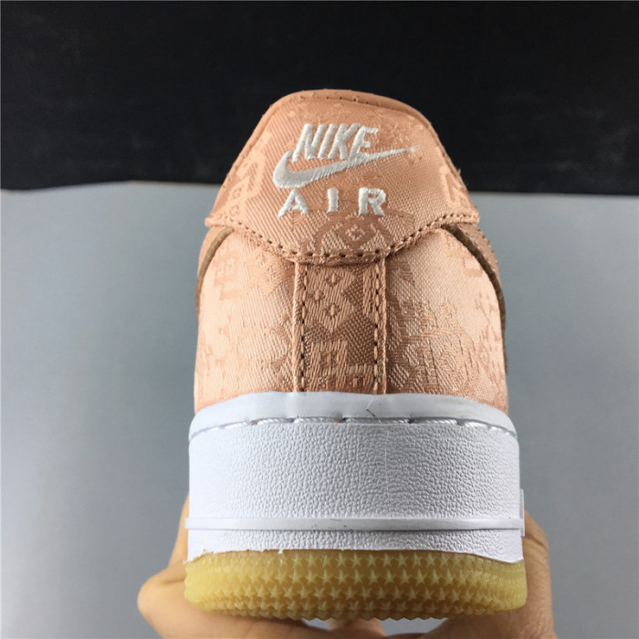 air force 1 low clot rose gold silk  cj5290-600