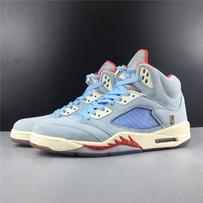 trophy room x air jordan 5 jsp ice blue ci1899-400