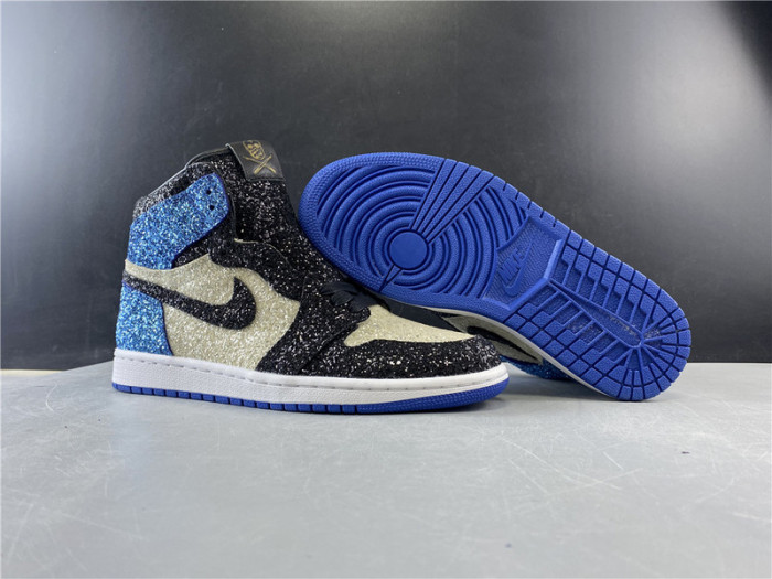 fragment design x air jordan 1 “glitter”  ck5566-400
