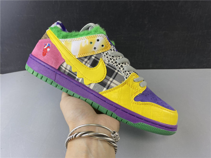 nike duck low pro purple yellow 318403-137