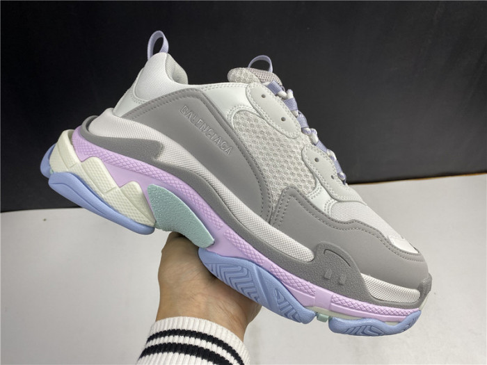 blcg sneaker triple.s.gomma gray purple and pink 536737 w2fw1 1977