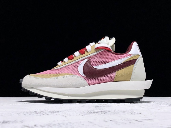 sacai x nike l0vtd waffle daybreak pink red white bv0073 500