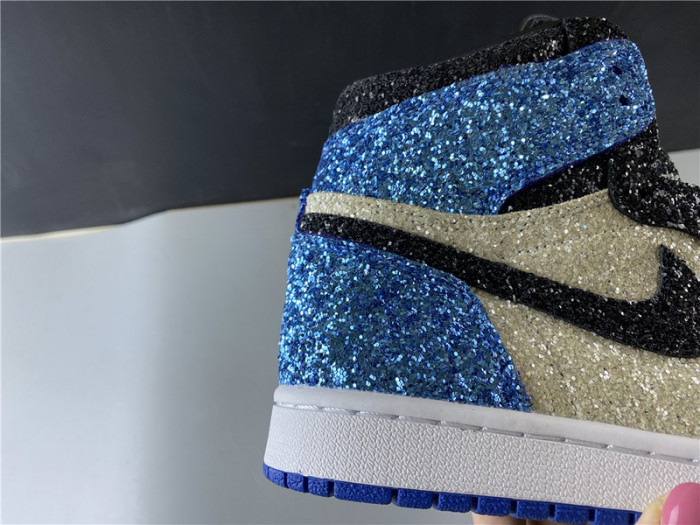 fragment design x air jordan 1 “glitter”  ck5566-400