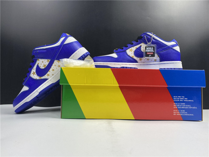 nike sb dunk low stars hyper royal (2021)  dh3228-100