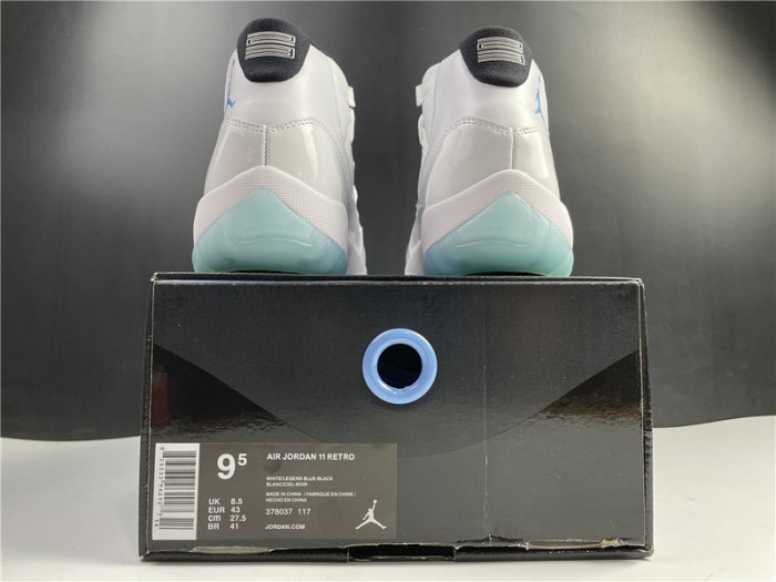 air jordan 11 retro legend blue  378037-117