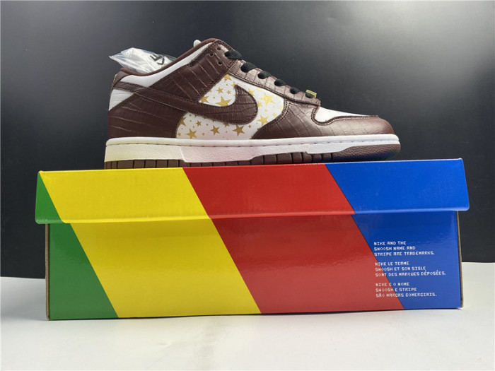 nike sb dunk low stars barkroot brown (2021)  dh3228-103