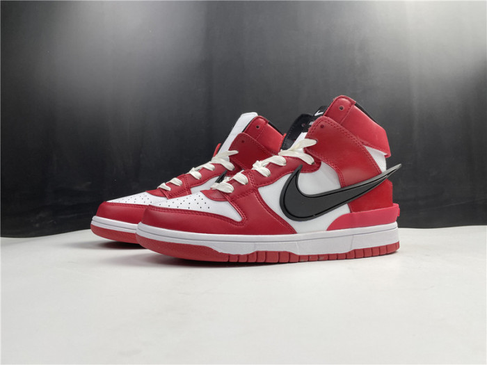 nike dunk high ambush red  cu7544-102