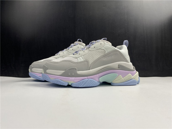 blcg sneaker triple.s.gomma gray purple and pink 536737 w2fw1 1977