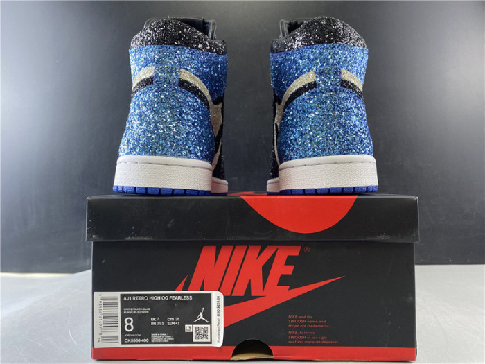 fragment design x air jordan 1 “glitter”  ck5566-400