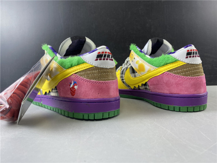 nike duck low pro purple yellow 318403-137