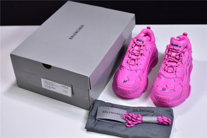 blcg sneaker triple.s.gomma rose  red 524039 w2fa1 7634