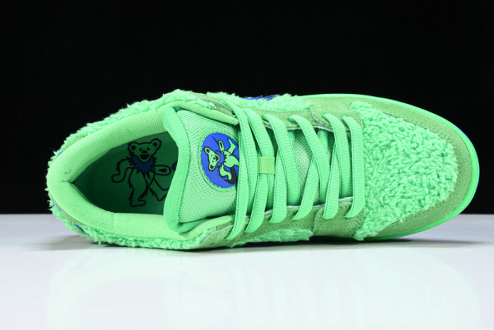 grateful dead x nike sb dunk low “green bear” cj5378-300