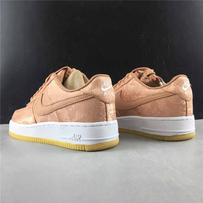 air force 1 low clot rose gold silk  cj5290-600