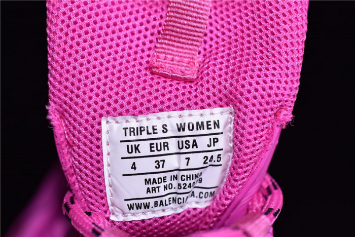 blcg sneaker triple.s.gomma rose  red 524039 w2fa1 7634