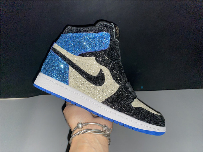fragment design x air jordan 1 “glitter”  ck5566-400