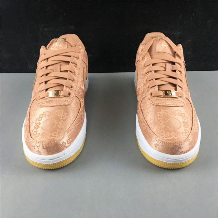 air force 1 low clot rose gold silk  cj5290-600
