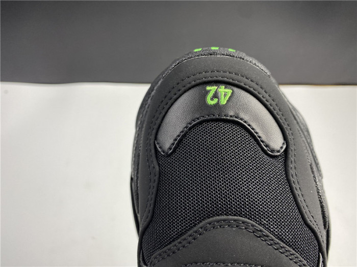 blcg sneaker triple.s.gomma  black and green 524039 w2pw1 4881