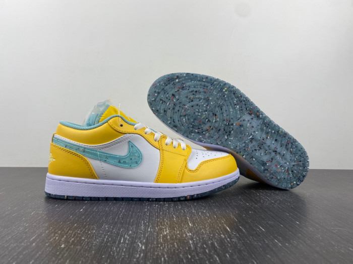 air jordan 1 low yellow white grind dx4375-800