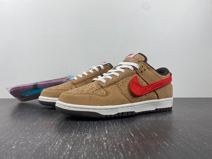 clot x nike dunk low "cork" fn0317-121
