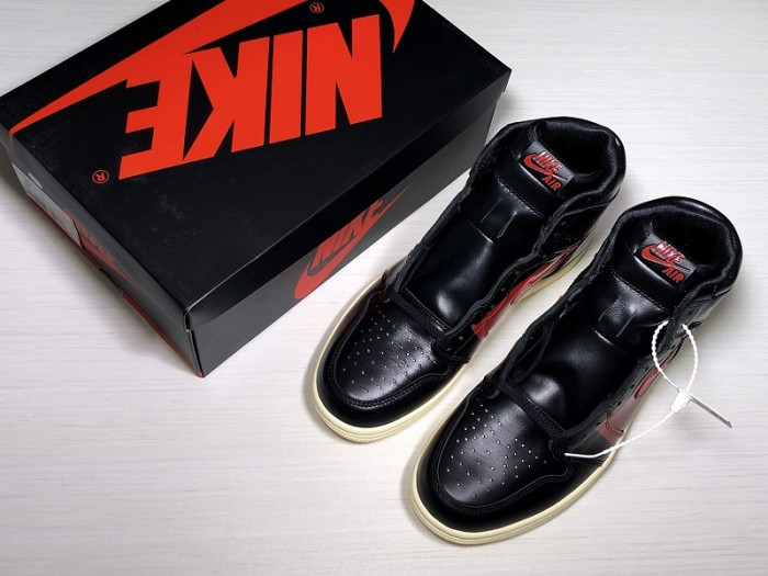 air jordan 1 defiant black red  bq6682-006