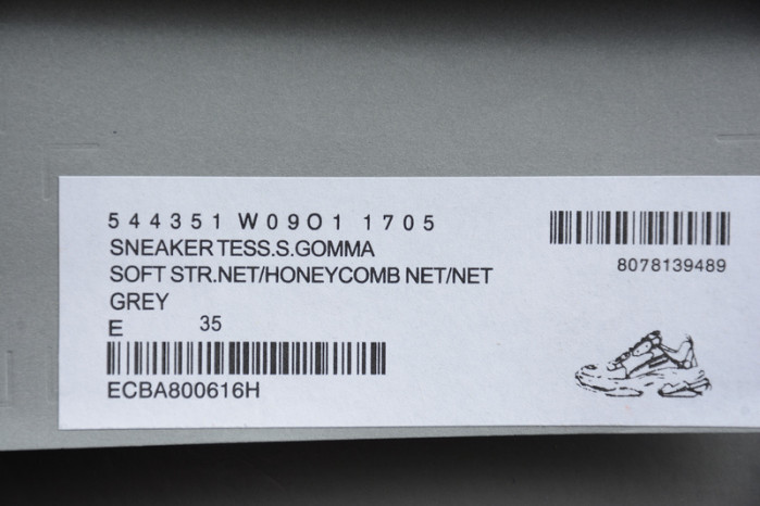 blcg triple s clear sole grey-white  544351 w09o1 1705