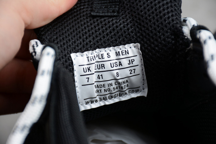 blcg triple s black clear sole  541624 w09o1 1000