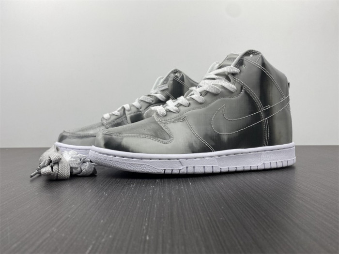 nike dunk high clot metallic silver - dh4444-900