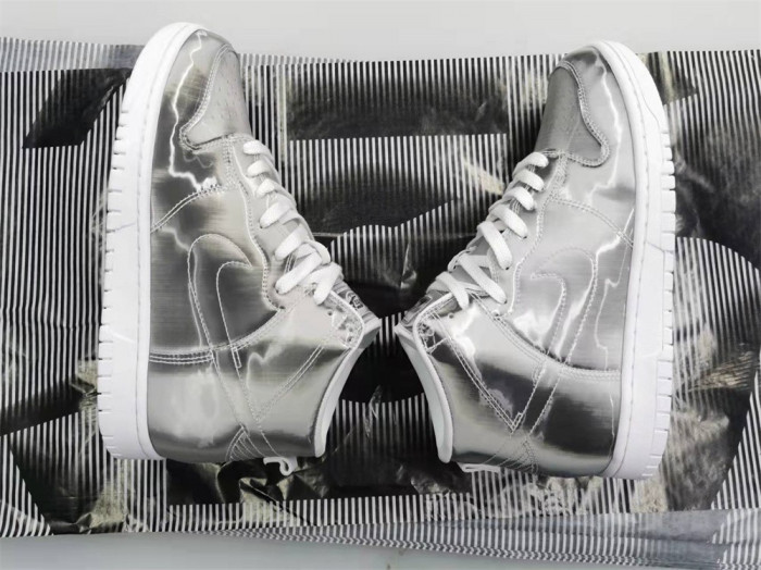 nike dunk high clot metallic silver - dh4444-900