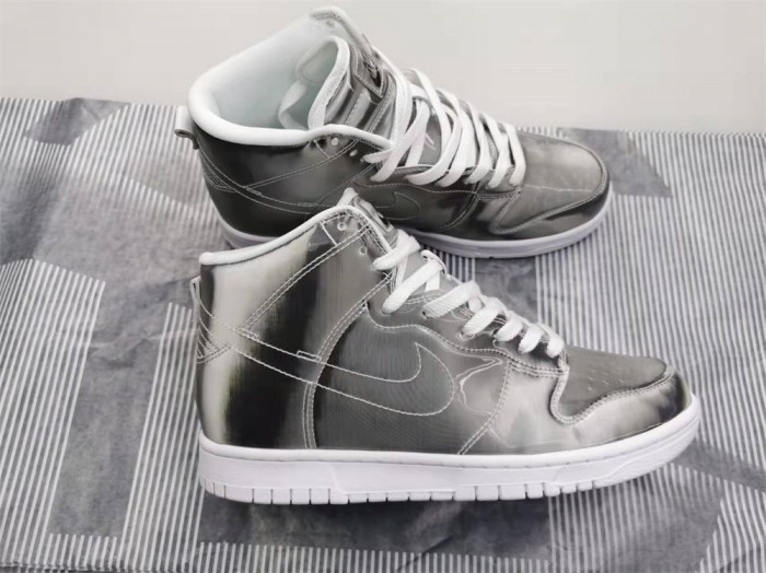 nike dunk high clot metallic silver - dh4444-900