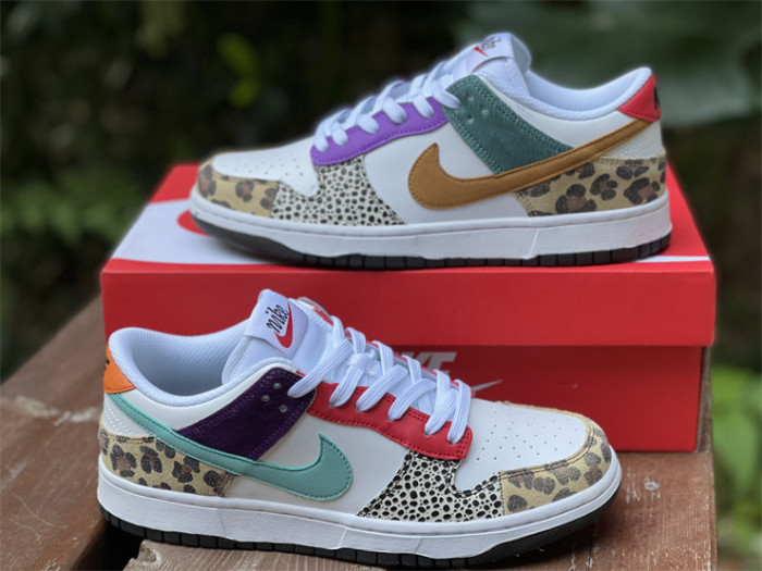 nike dunk low safari mix  - dn3866-100
